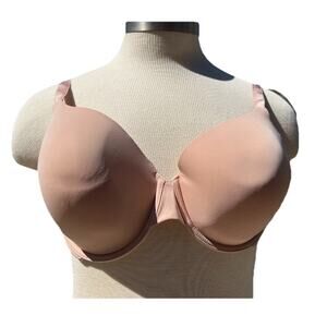 Victoria’s Secret 38DDD T-Shirt Lightly Lined Full Coverage Nude Beige EUC